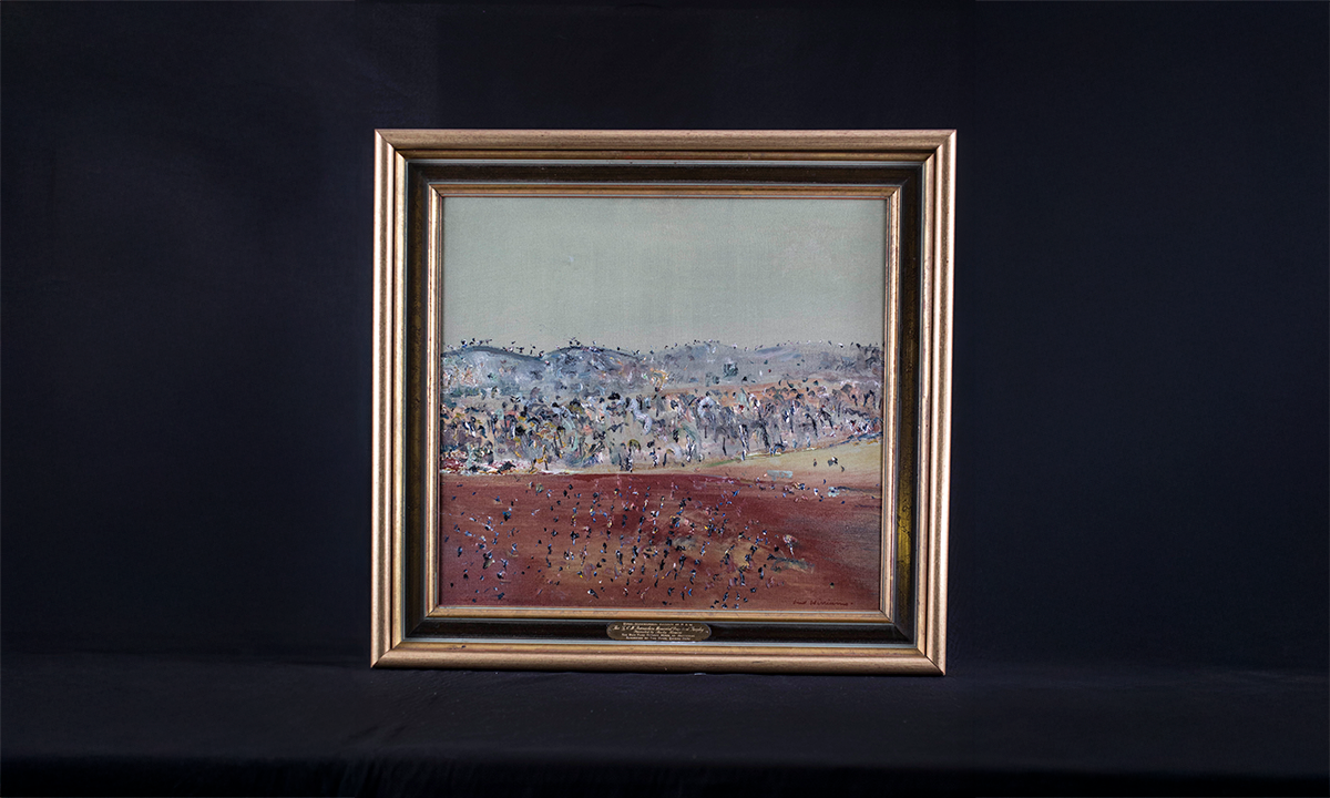 Oil painting of Lindeman's Vineyard, 