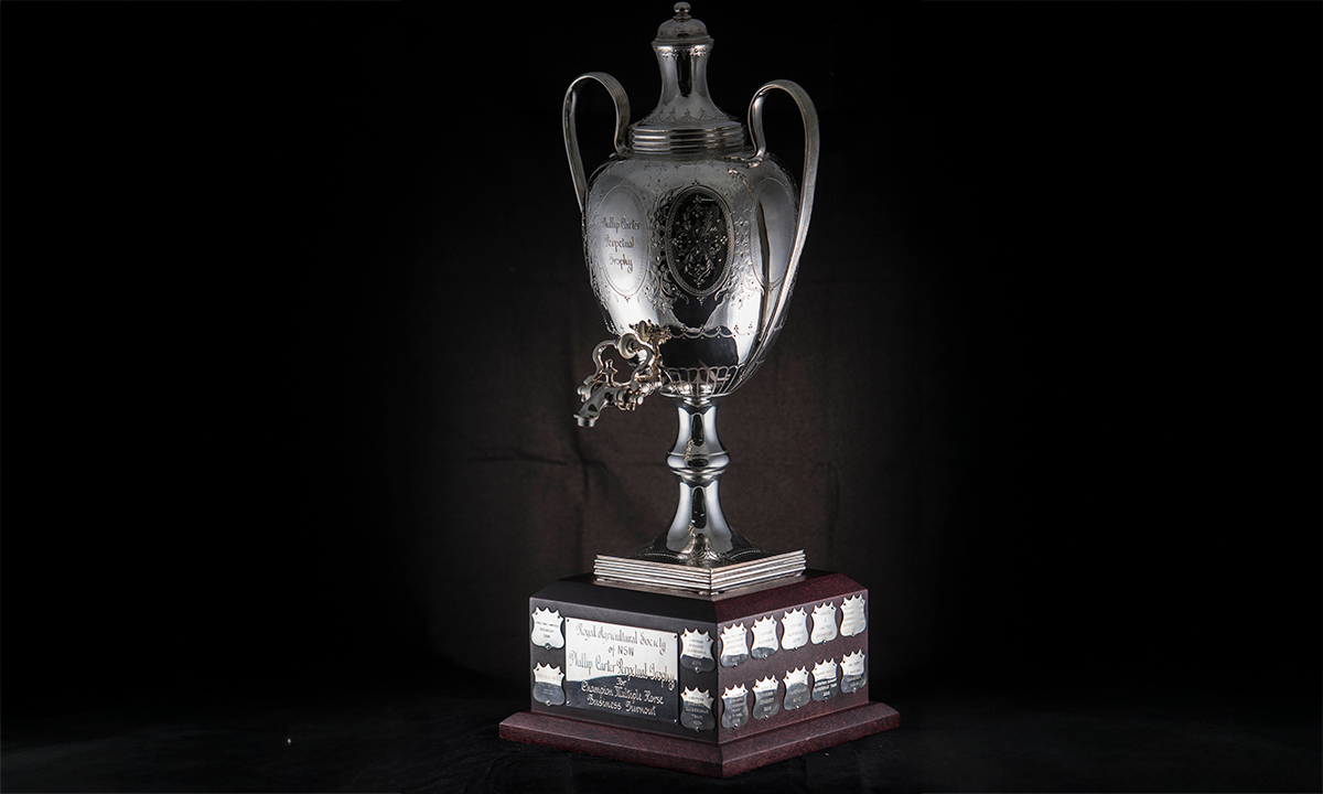 19th Century silver samovar with engraved foliage and raised on a square wooden base. First awarded 2001.