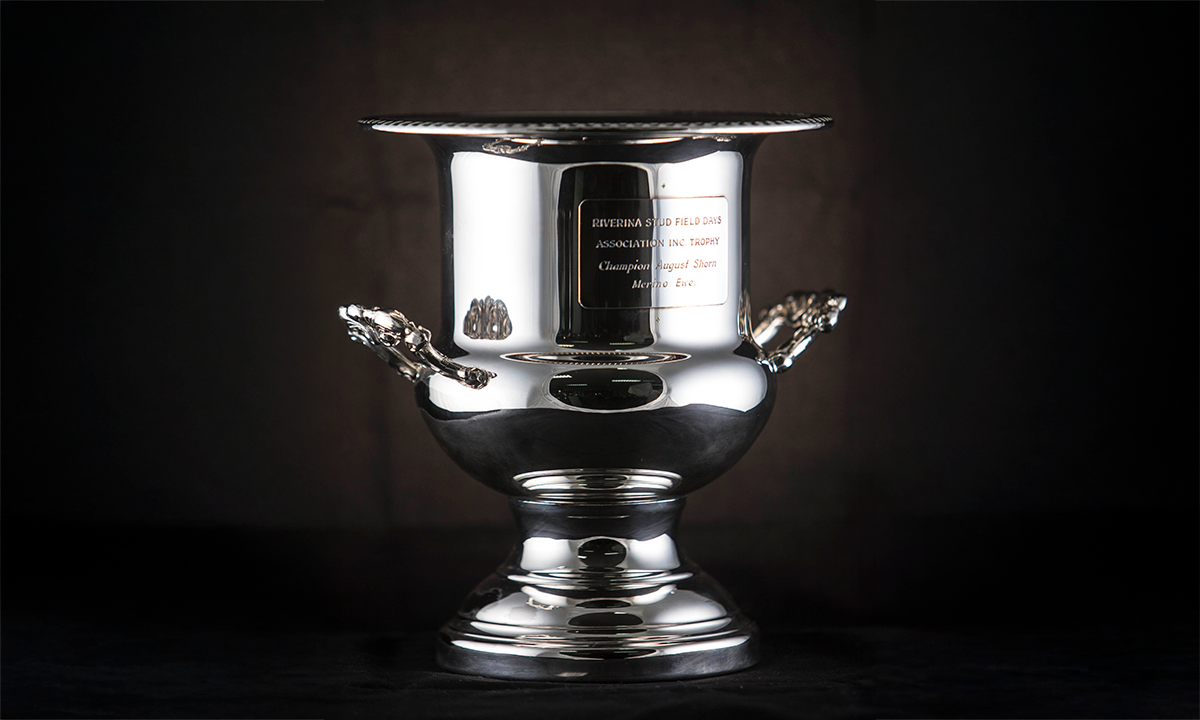 Silver-plated wine cooler with two foliate handles. First awarded in 1994.