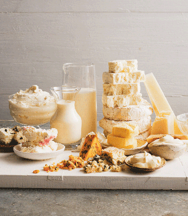 Spoons with colourful scoops of melting ice cream for the Sydney Royal Cheese & Dairy Produce Show.
