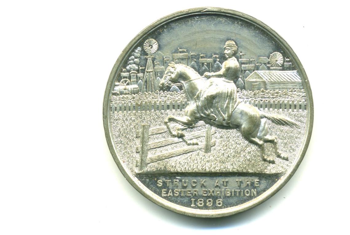 Medallion: Souvenir Easter Exhibition 1896