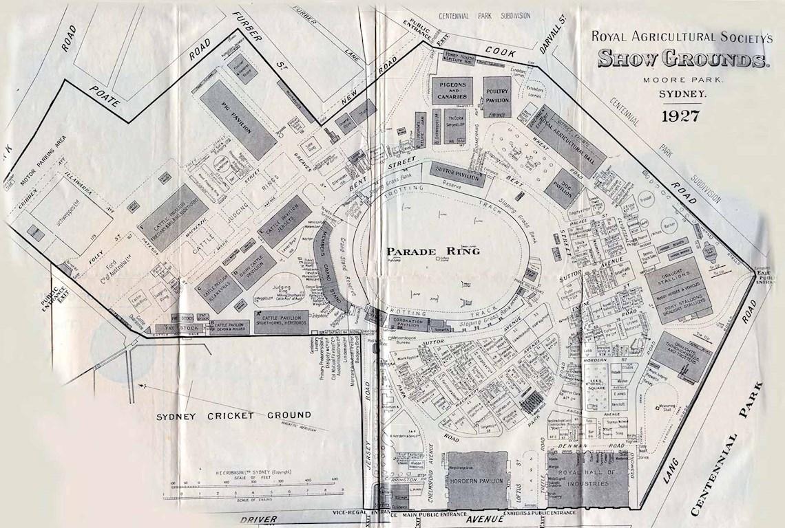 1927 Showground Map